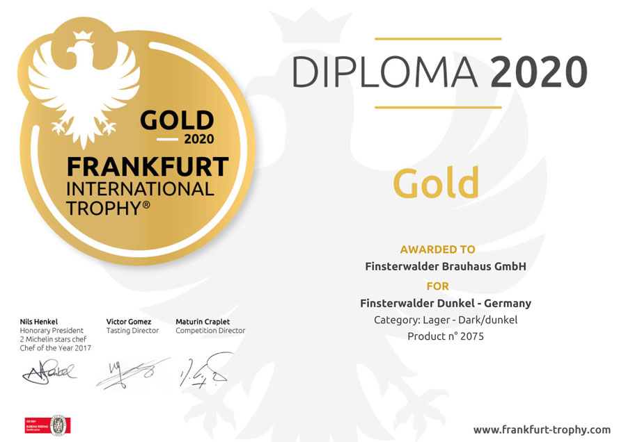 urkunde frankfurt 2075 gold 2020