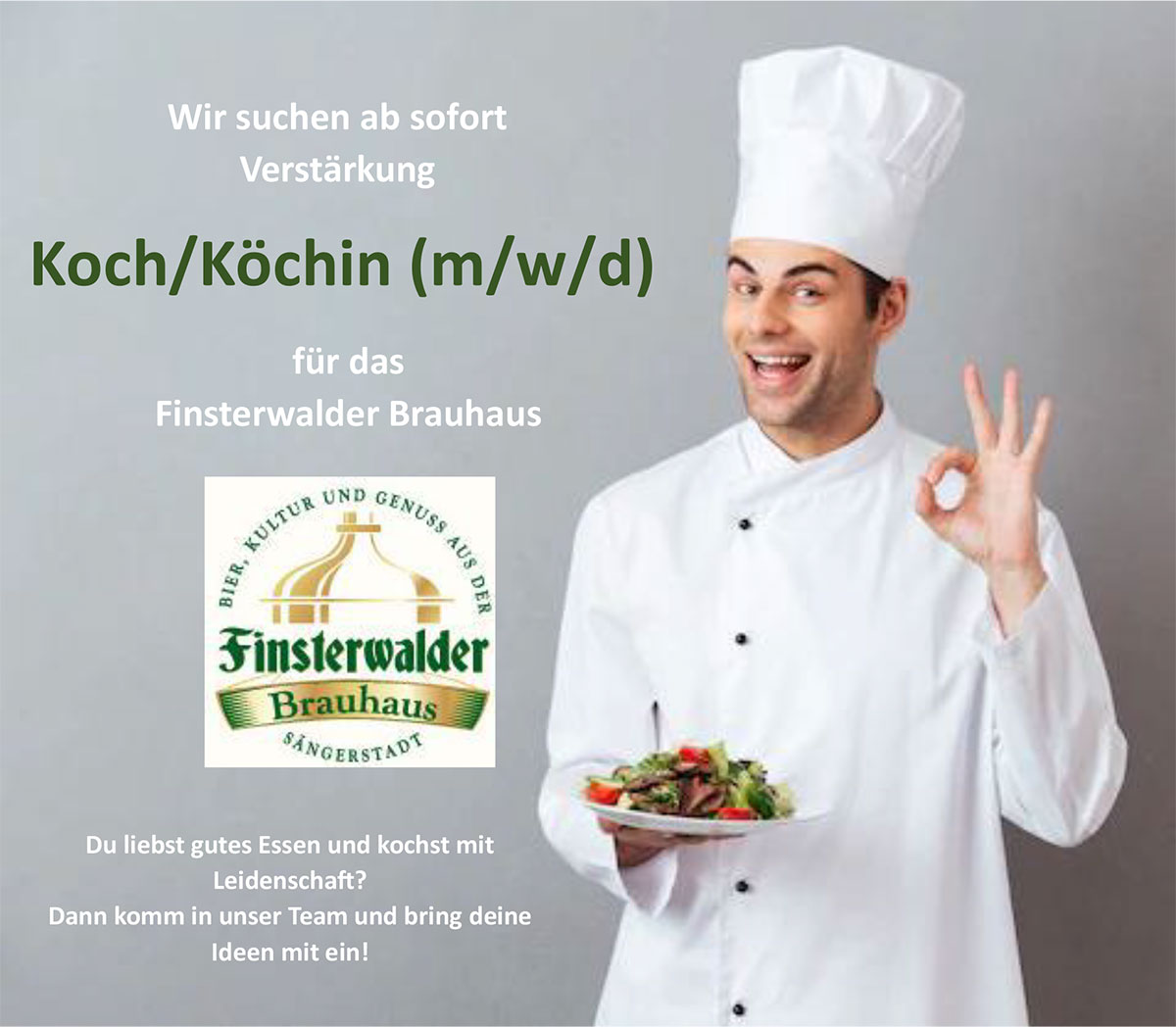 koch gesucht